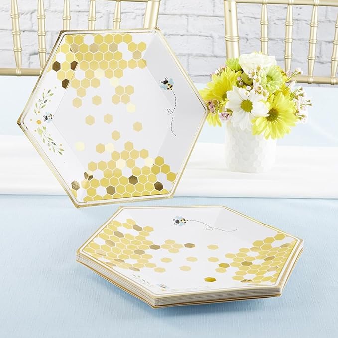 Kate Aspen Sweet as Can Bee 62 Piece Party Tableware Set - Image 3