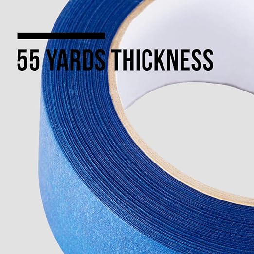 Lichamp 10 Pack Blue Painters Tape 3/4 inch, 0.75 inch x 55 Yards x 10 Rolls - Image 7