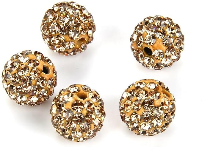 100pcs Adabele Grade A Suncatcher Crystal Rhinestone Pave Loose Beads 10mm by AdabeleLLC