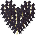 50pcs 3-1/2" Black Satin Ribbon Bows by Micomon