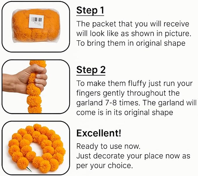 Marigold Garlands for Decorations - Image 3