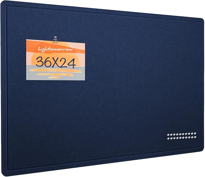 Bulletin Board, 36 x 24 inches Felt Board by Lightomorrow