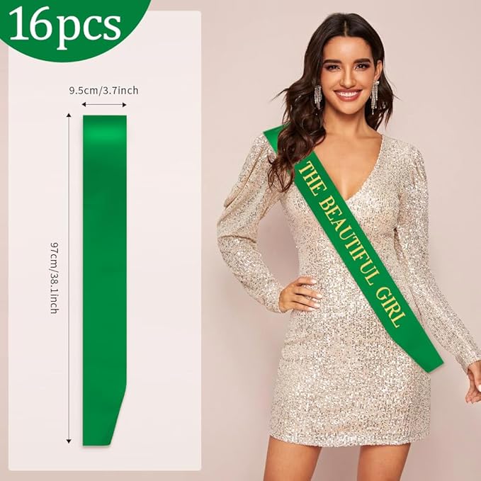 Blank Sash 16 PCS Sashes DIY Satin Sash Chair Sashes Scout Sash President Sash - Image 2