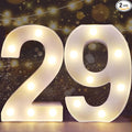Pooqla Decorative LED Light Up Number Letters, Battery Operated by Pooqla