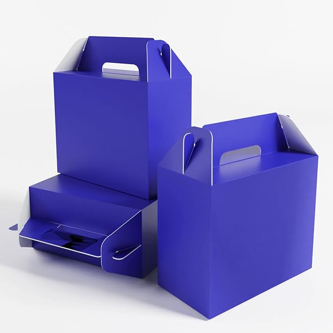 XAGLVV 24Pack Dark Blue Gable Boxes by XAGLVV