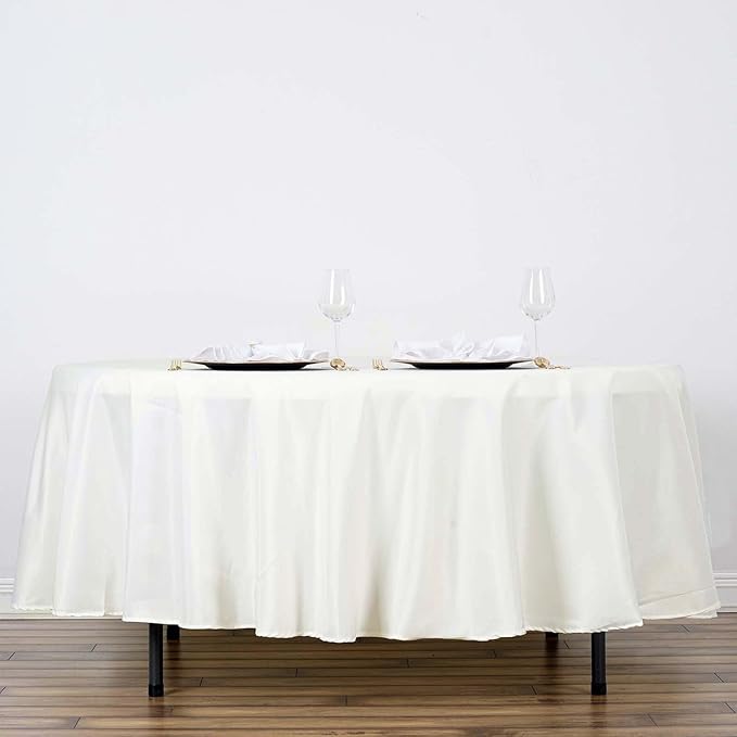 Efavormart Round Tablecloth, 108 Inch Stain & Wrinkle Resistant Washable Table by efavormart