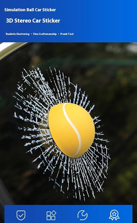 Car 3D elf Ball car Sticker, car Window Funny Creative Decorative Sticker - Image 3