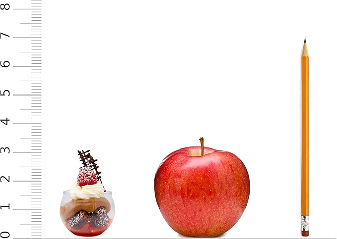 48 Pack 3 oz. Sphere Mini Dessert Cups Parfait Professional-Grade Recyclable - Image 3
