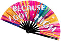 Kandies World Custom Festival Folding Hand Fan by KandiesWorld