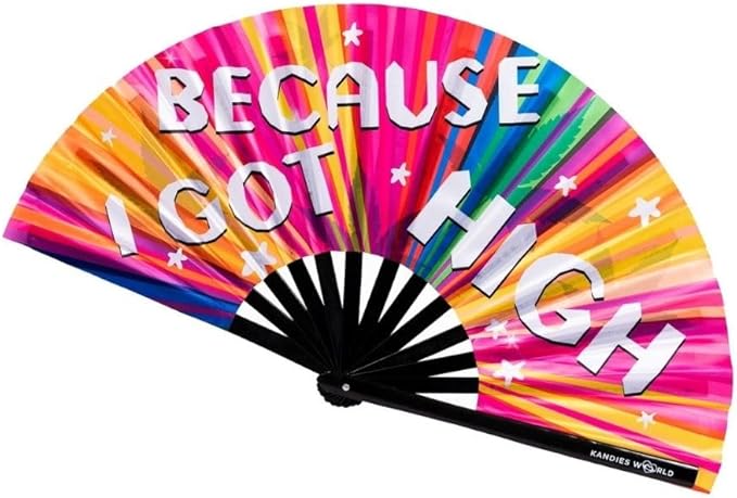 Kandies World Custom Festival Folding Hand Fan by KandiesWorld