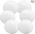 BEISHIDA 10-Inch White Paper Lanterns Decorative Chinese/Japanese Hanging Round by Beishida