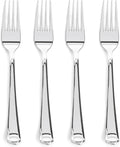 Prestee 300 Plastic Forks Heavy-Duty, Heavyweight Silverware Forks, Fancy by Prestee