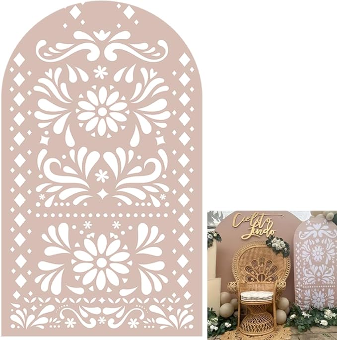 Mexico Theme Arch Stand Covers Fiesta Wedding Party Elastic Fabric Background by NIVIUS+PHOTO
