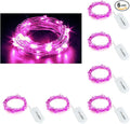 CYLAPEX 6 Pack Pink Fairy Lights String Battery Operated Fairy Lights Firefly by CYLAPEX