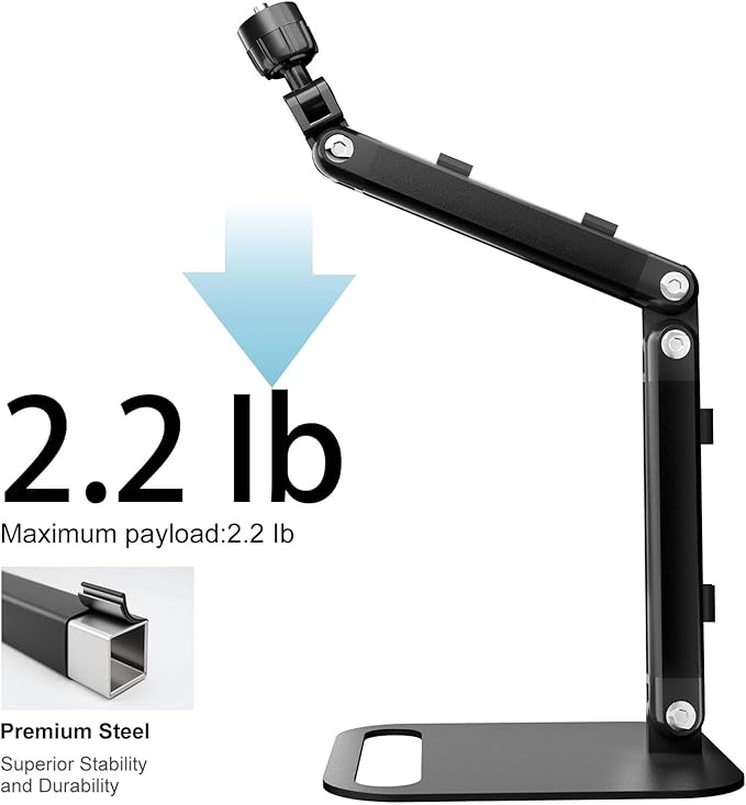 Adjustable Desktop Microphone Stand, Microphone Arm Mic Stand - Image 2