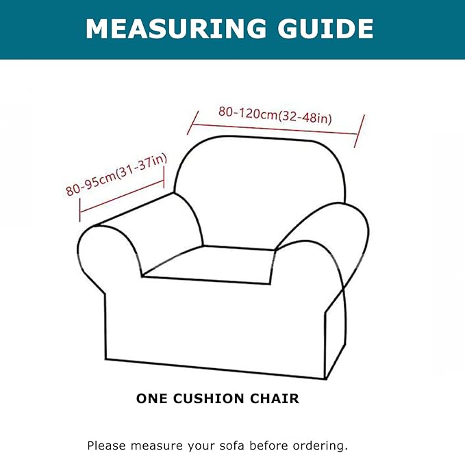 KRFOONN 2 Piece Chair Covers Printed Sofa Covers Couch Covers Washable Armchair - Image 6