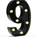Pooqla Light Up Numbers, LED Black Number Lights by Pooqla