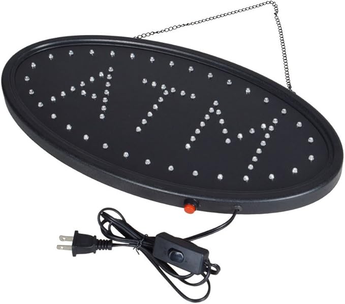 Boshen Led ATM Signs Decor for Bank Business Mart Shop Store Bar Cafe Now Open - Image 6
