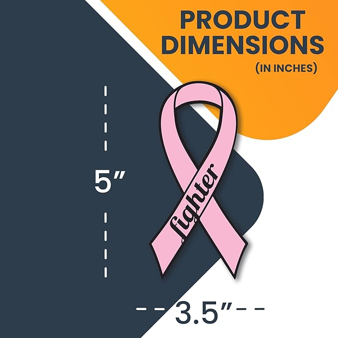 Magnet Me Up: Support Breast Cancer Fighter Pink Ribbon Magnet Decal - Image 2