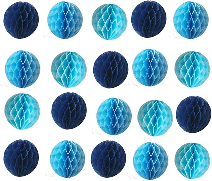 20pcs Honeycomb Flower Balls Party Honeycomb Balls Decoration Paper Flower by ZGjoy
