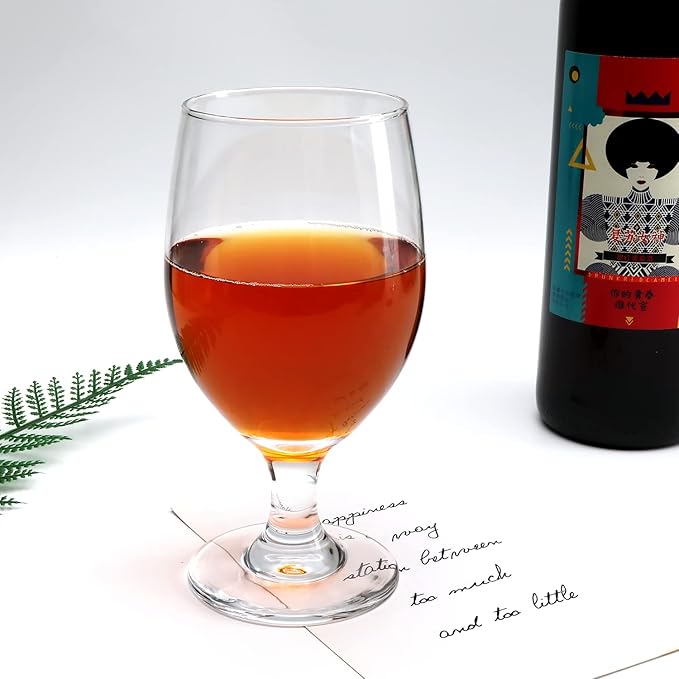 13 OZ Red&White Wine Glasses, Home Bar - Image 4