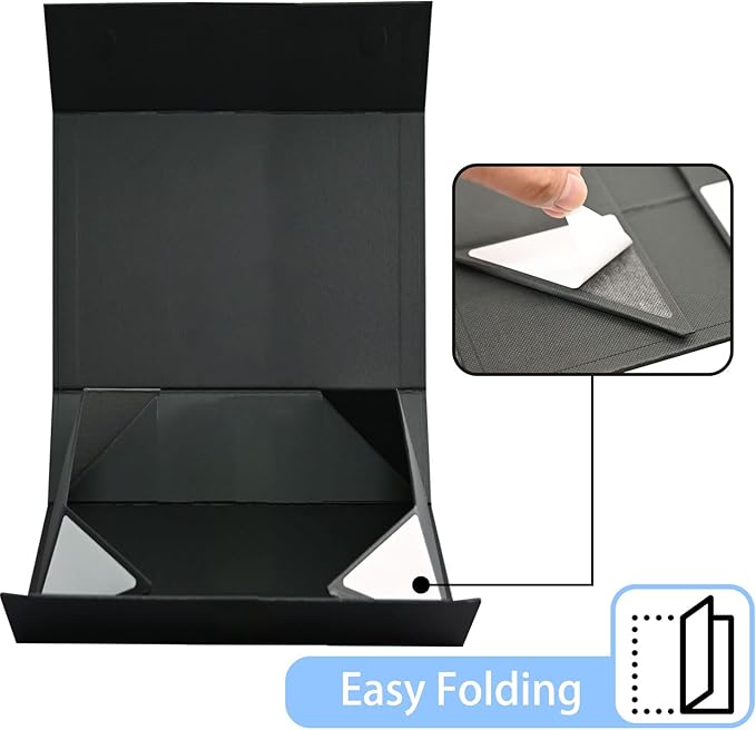 LIFELUM Gift Box 13.5''x10''x4'' Large Black Gifts Boxes - Image 5