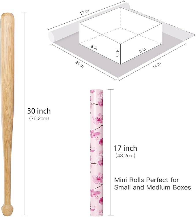 RUSPEPA Floral Wrapping Paper Roll - Image 7