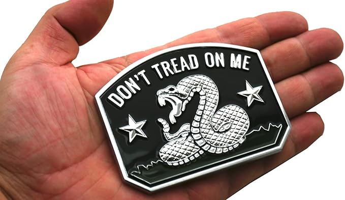 1x Gadsden Flag Rattlesnake Car Emblem 3D Decal Sticker - Image 5