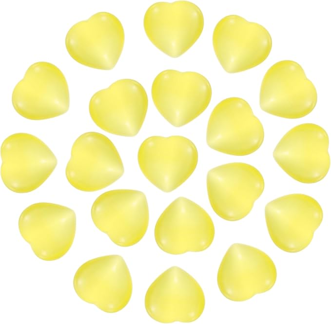 PATIKIL 20 Pcs Natural Heart Shaped Crystal Stone, 0.6 Inch Mini Polished Love by PATIKIL