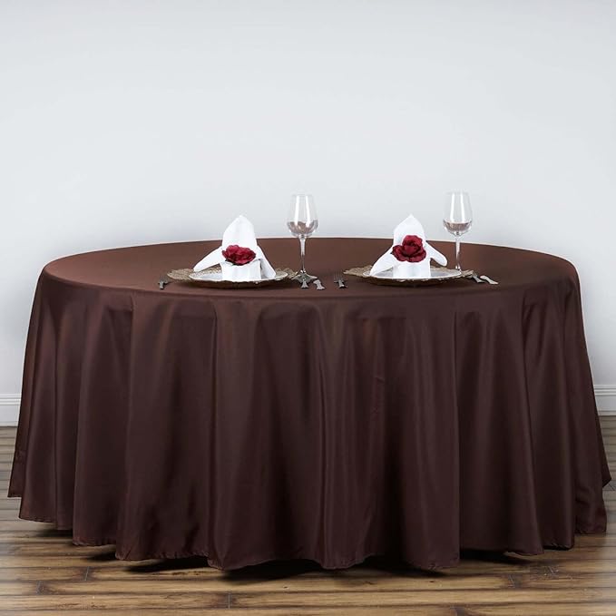 Efavormart Round Tablecloth, 120 Inch Stain & Wrinkle Resistant Washable Table by efavormart