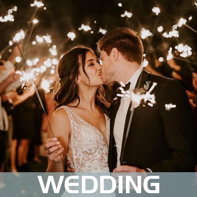 Portable 12-inch 40 Pieces Sparklers Wedding Send-Off, Suitable - Image 5