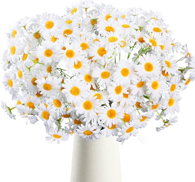 AmyHomie Artificial Flowers, Silk Daisy, Artificial Gerber Daisy by AmyHomie