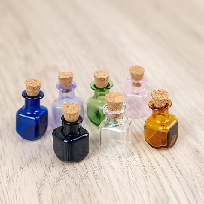2ml Very Mini Rectangle Glass Color Bottles - Image 4