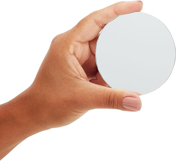 Juvale Glass Mirror Tiles for Crafts - 3 in - Image 5