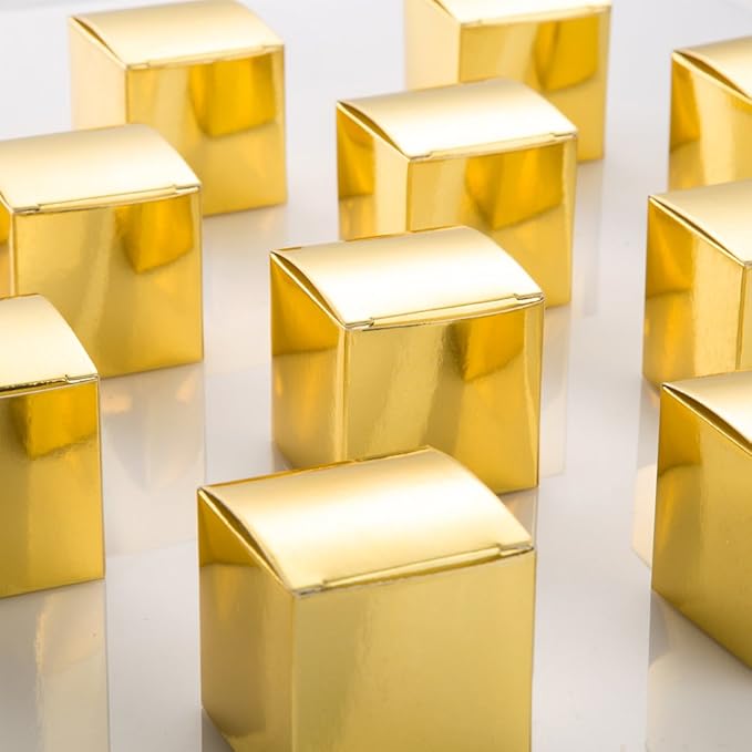 AWELL Gold Gift Candy Box Bulk 2x2x2 inch Small Party Favor Box - Image 4