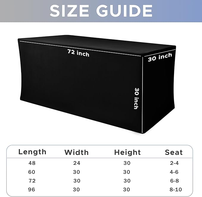 Nasitos Black Fitted Table Covers - Image 5