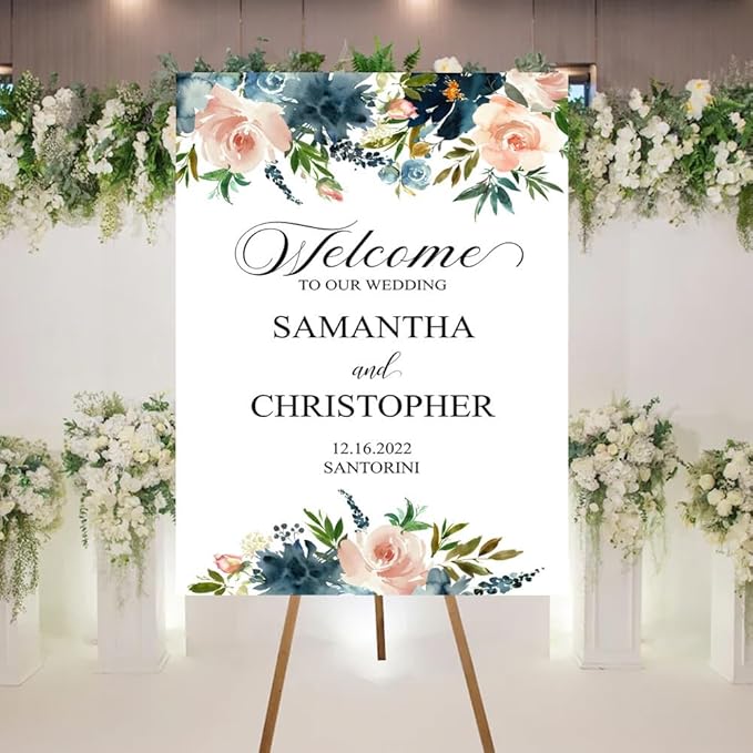 Welcome To Our Wedding Sign, Personalized Wedding Welcome Sign, Wedding Welcome - Image 3
