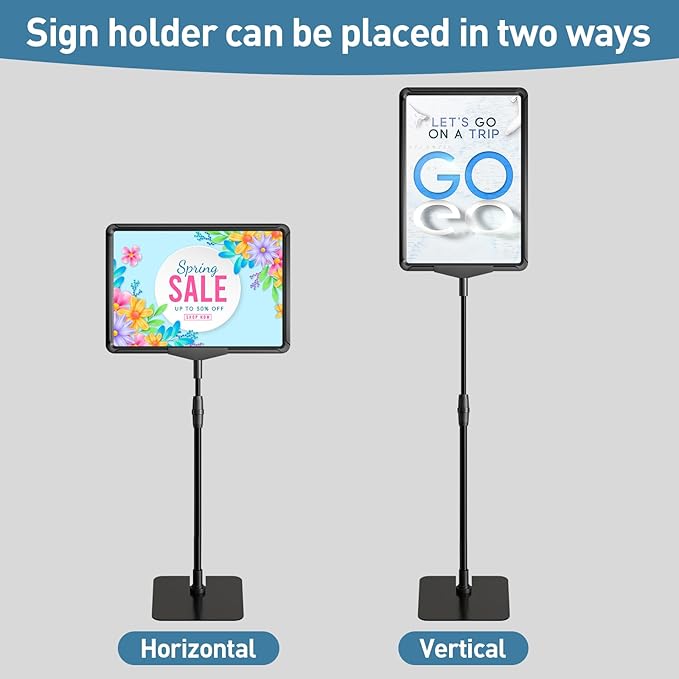 Sign Holder Stand 8.5 x 11, Sign Stand - Image 3