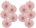 Pink Birthday Decorations, DIY Pink Paper Fans Hanging Decoration, Party by BARTHEW