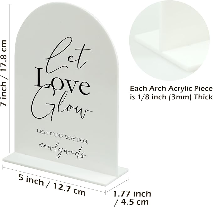 Acrylic Let Love Glow Sign - Image 2
