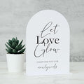 Acrylic Let Love Glow Sign by JINMURY