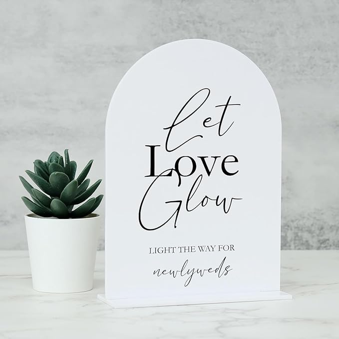 Acrylic Let Love Glow Sign by JINMURY