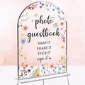 Wedding Sign Decor, Photo Guest Book Sign, 5x7 Inch Arch Acrylic, Wedding Sign by Unknown
