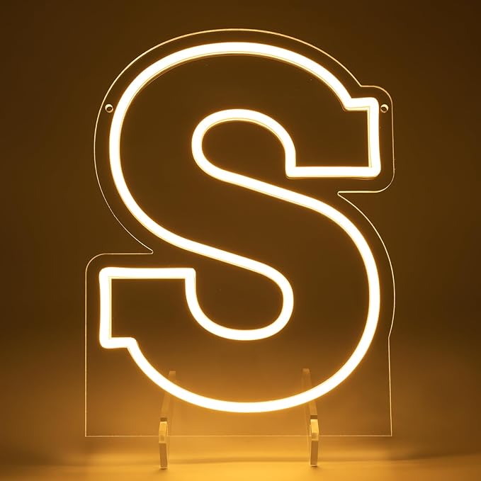 Light Up Letters S, Led Marquee Letter Lights Neon Sign, 13.9" Height - Image 5