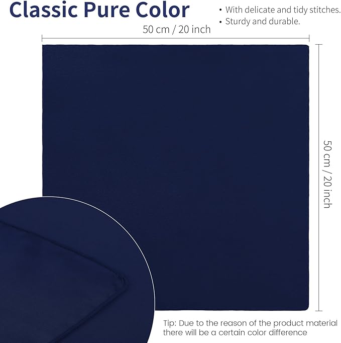 Aneco 16 Pack Square Satin Napkin Bright Silk Table Napkin Soft Smooth Fabric - Image 2