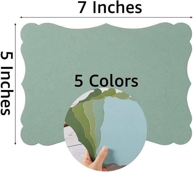 50 Pack Blank Kraft Cards Cardstock Thick Paper Brown Greeting Cards - Image 2