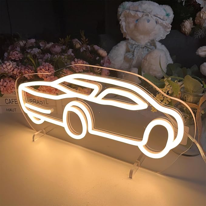 Sports Car Table Number Neon Sign Desk Lamp Night Light Wedding Letter LED Neon - Image 3
