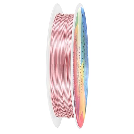 0.4 mm/26 Gauge Copper Wire for Jewelry Making, 30.2FT Copper Beading Craft by MMETERXITY
