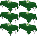Hunter Green 6 Pack Polyester Table Cloth 60 x 84 Inch, Rectangle Tablecloths by TableClothAndTableRunner