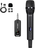 Rechargeable Wireless Microphone, Pro Handheld Cordless Mics System Dynamic by ZERFUN